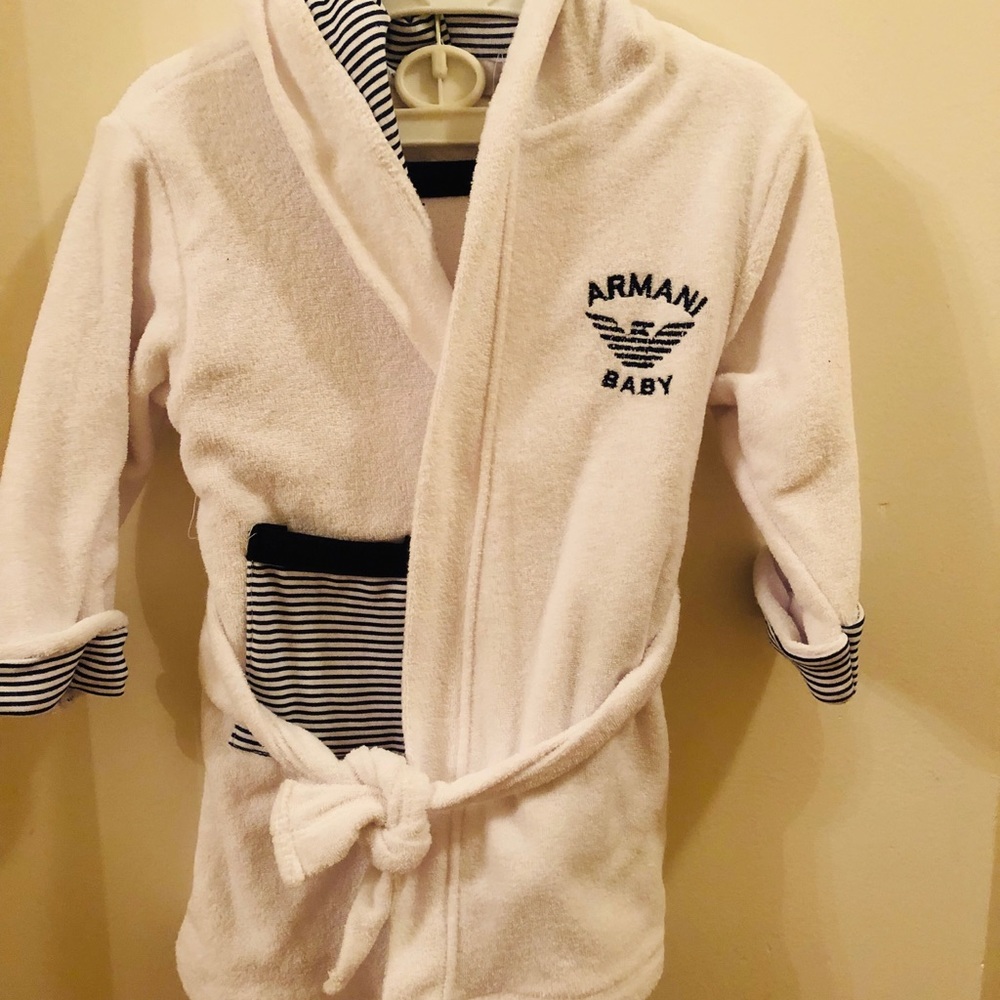 Baby Armani Shower Rob and towel